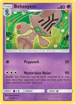 Beheeyem (91) Reverse Holofoil - Unified Minds