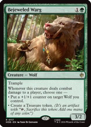 Bejeweled Warg (117) Foil - The Hobbit