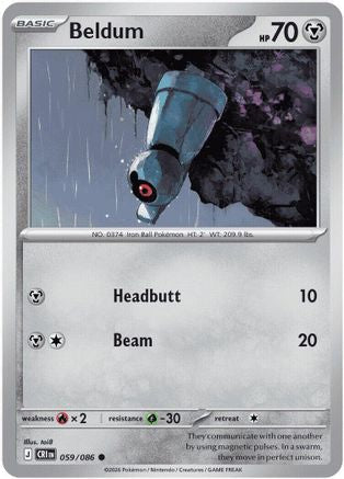 Beldum (59) Reverse Holofoil - Chaos Rising