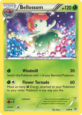 Bellossom (4) Reverse Holofoil - Ancient Origins