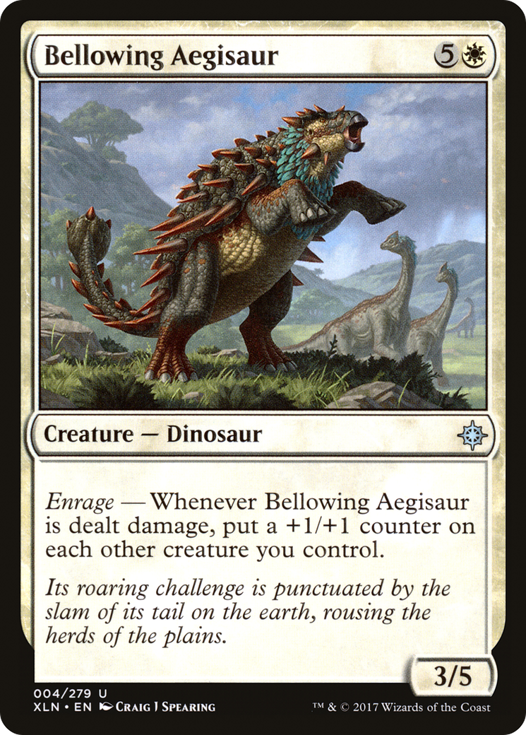 Bellowing Aegisaur (004) Foil - Ixalan