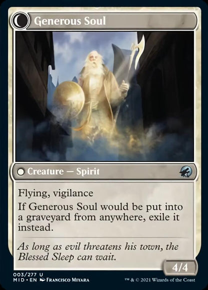 Beloved Beggar // Generous Soul (003) - Innistrad: Midnight Hunt Foil