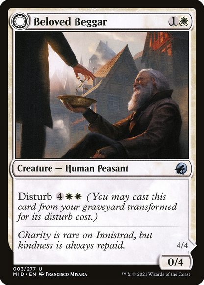 Beloved Beggar // Generous Soul (003) - Innistrad: Midnight Hunt Foil