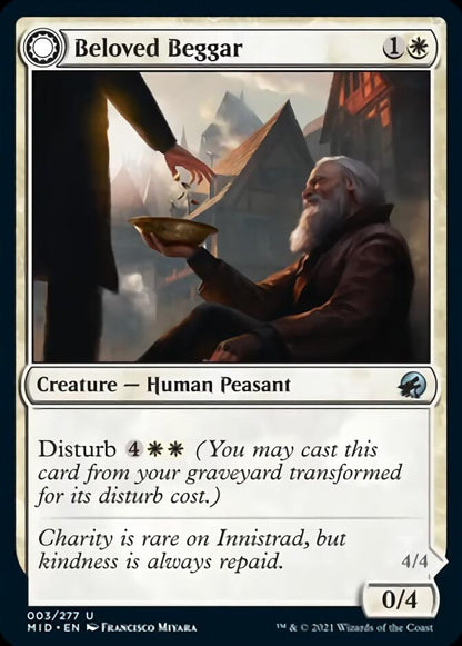 Beloved Beggar // Generous Soul (003) - Innistrad: Midnight Hunt Foil