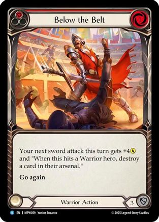 Below the Belt (Red) (MPW059) - Mastery Pack Warrior