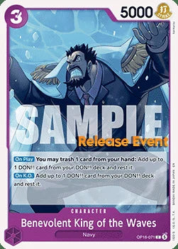 Benevolent King of the Waves (OP16-071) Release Event Cards