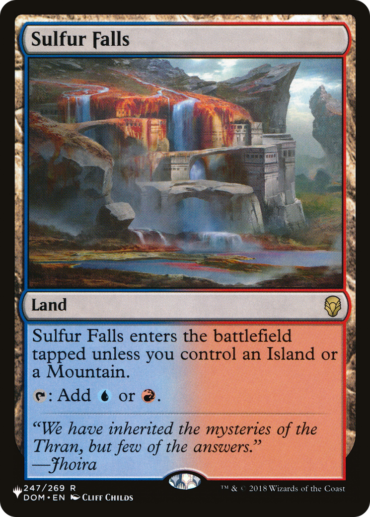 Sulfur Falls (DOM-247) - The List