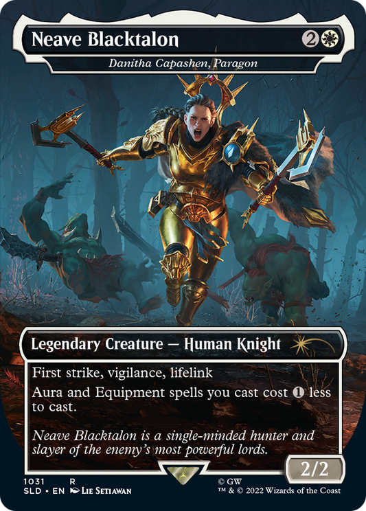 Neave Blacktalon - Danitha Capashen, Paragon (Borderless) [Secret Lair Drop Series] Foil