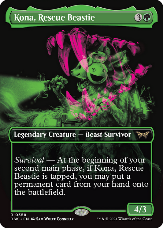 Kona, Rescue Beastie (Showcase) [Duskmourn: House of Horror] Foil