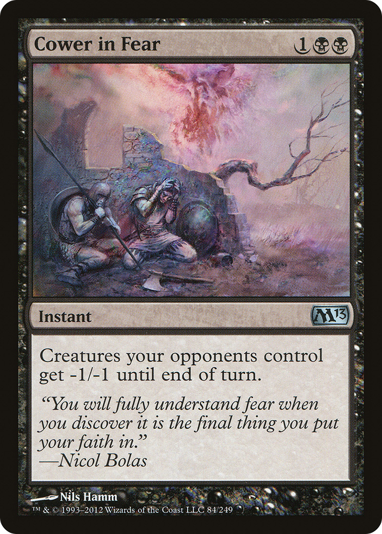 Cower in Fear [Magic 2013] Foil