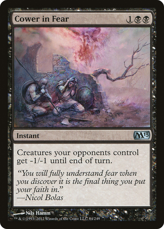 Cower in Fear [Magic 2013] Foil