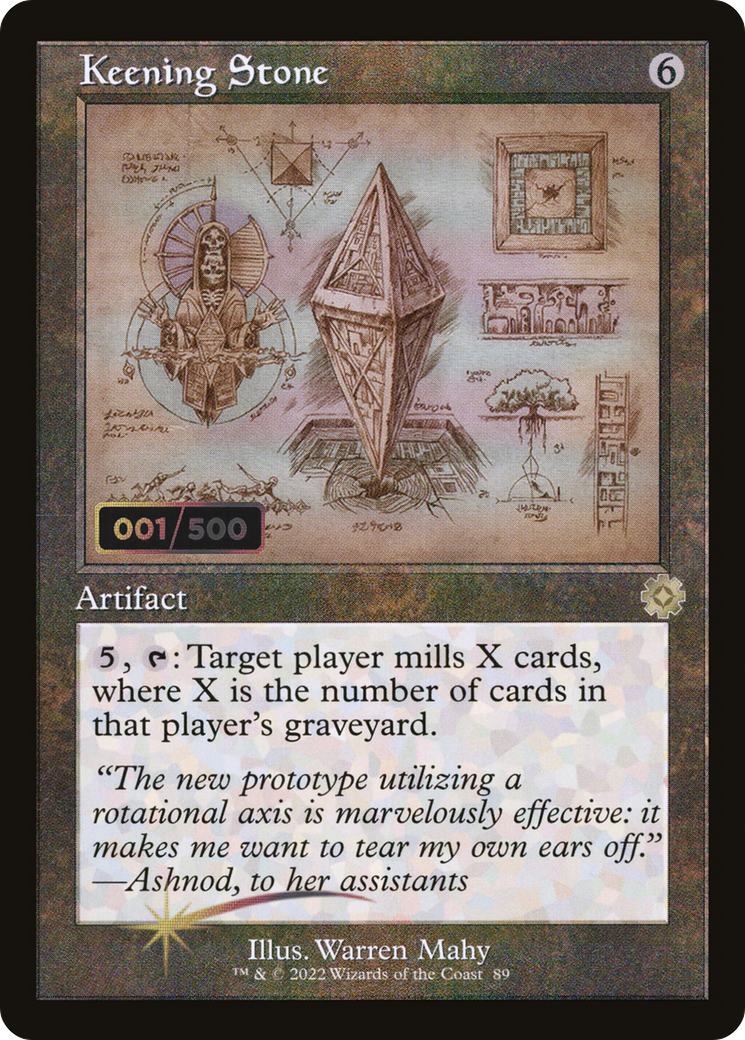 Keening Stone (Retro Schematic) (Serialized) [The Brothers' War Retro Artifacts]