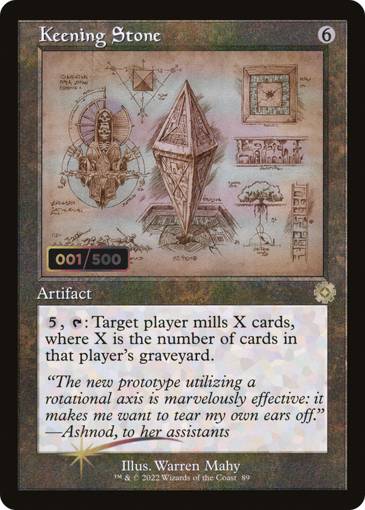 Keening Stone (Retro Schematic) (Serialized) [The Brothers' War Retro Artifacts]