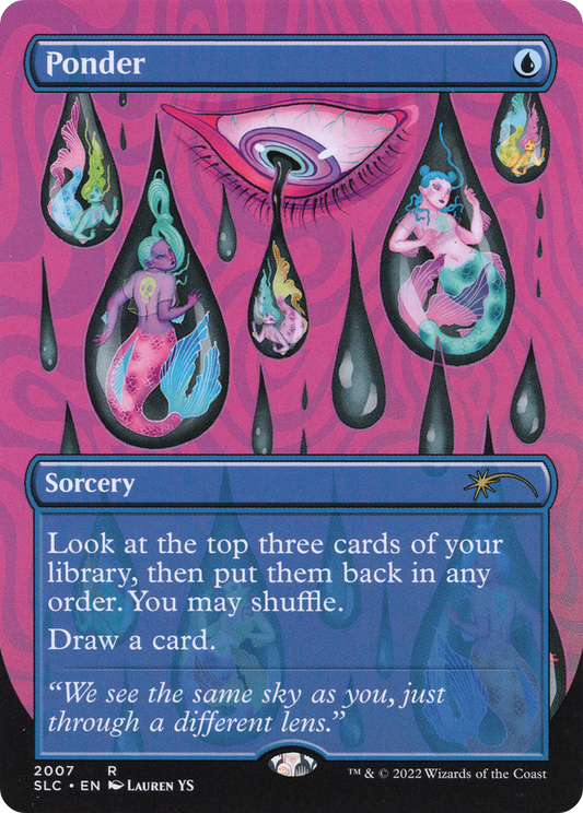 Ponder (Borderless) [Secret Lair 30th Anniversary Countdown Kit] Foil