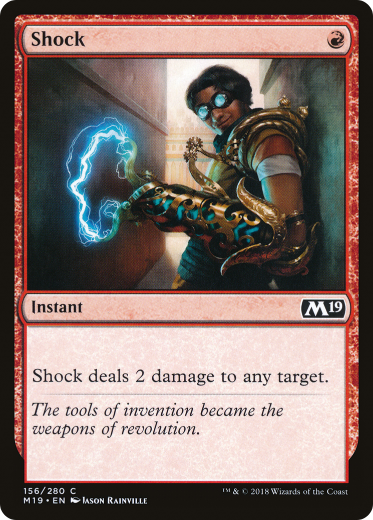 Shock [Core Set 2019] | Silver Goblin