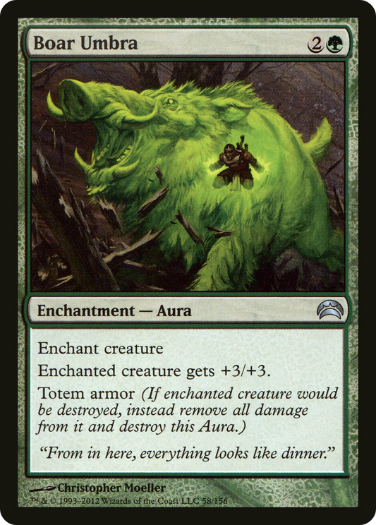 Boar Umbra (058) Foil - Planechase 2012