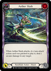 Aether Slash (Red) [DYN182] (Dynasty)  Rainbow Foil | Silver Goblin