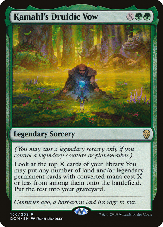 Kamahl's Druidic Vow [Dominaria] Foil