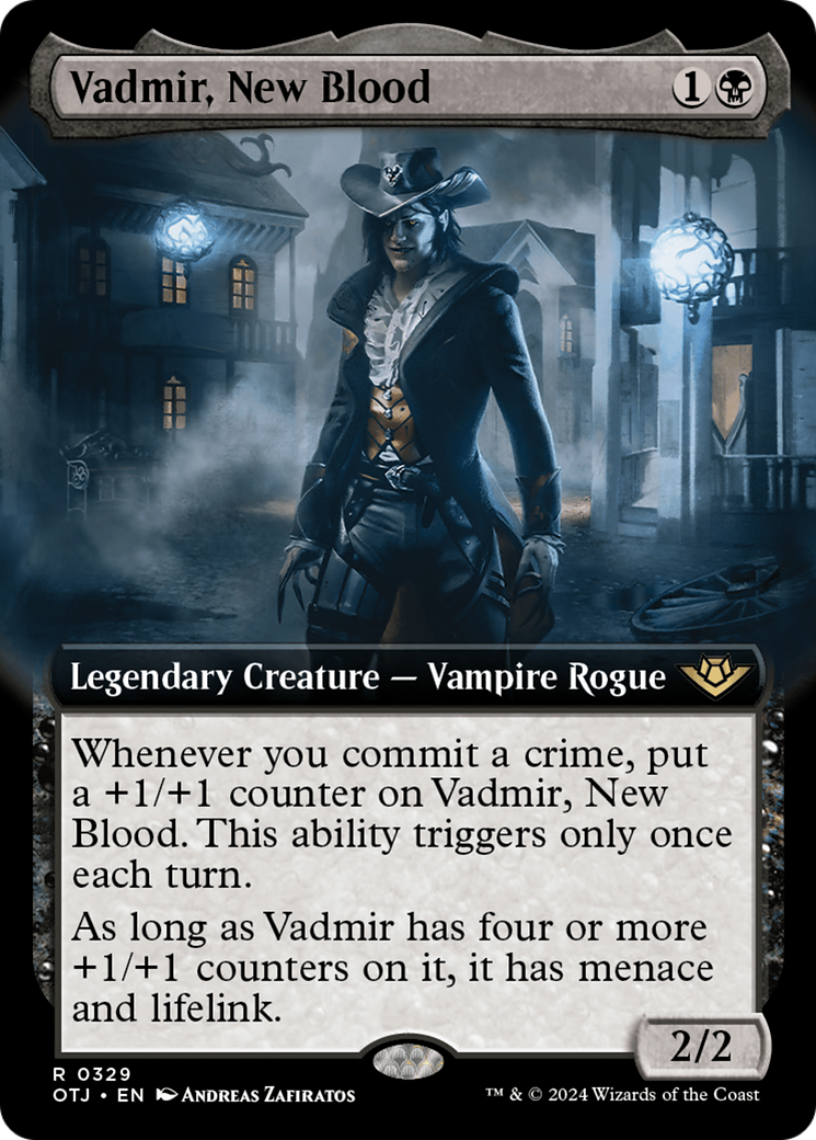 Vadmir, New Blood (Extended Art) [Outlaws of Thunder Junction] | Silver Goblin