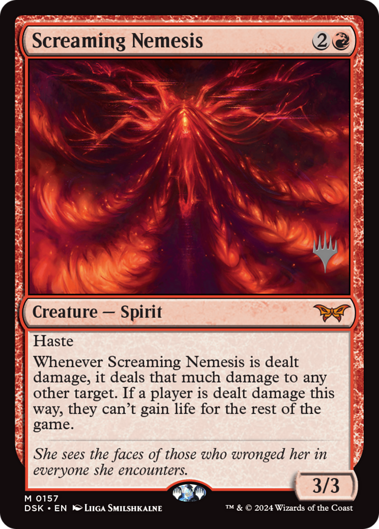Screaming Nemesis [Duskmourn: House of Horror Promos] Foil