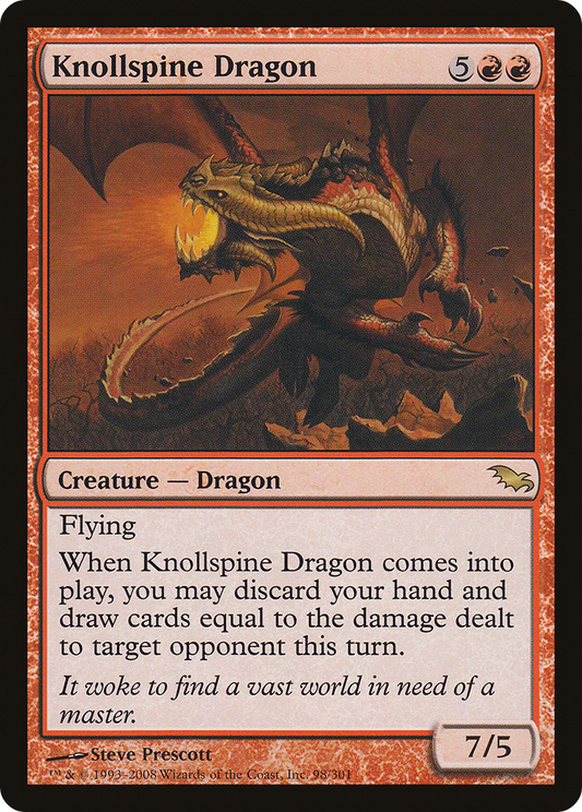Knollspine Dragon [Shadowmoor] Foil