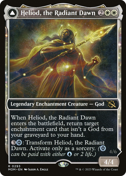 Heliod, the Radiant Dawn // Heliod, the Warped Eclipse (Showcase Planar Booster Fun) [March of the Machine] Foil
