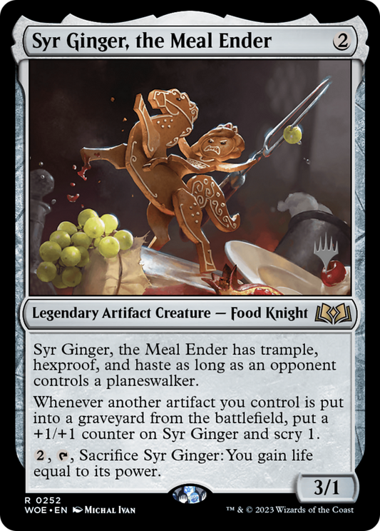Syr Ginger, the Meal Ender (Promo Pack) [Wilds of Eldraine Promos] Foil