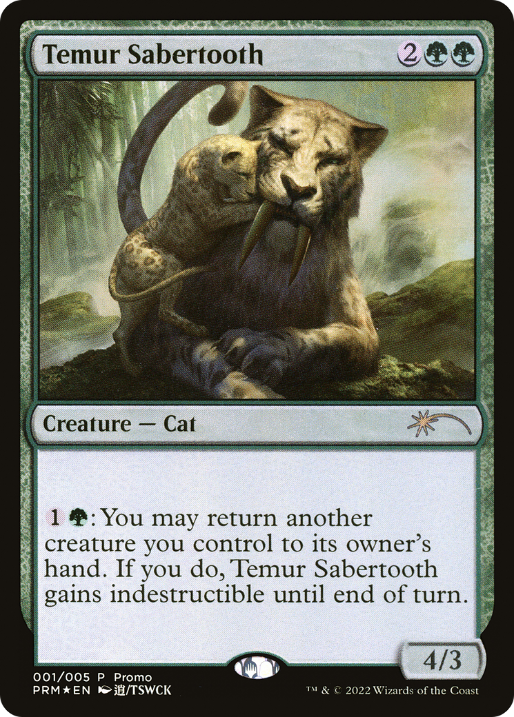 Temur Sabertooth (Chinese) [Year of the Tiger 2022] | Silver Goblin