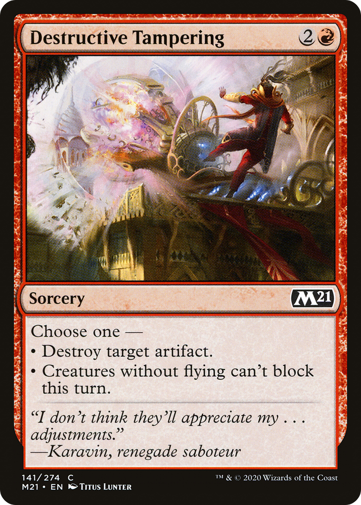 Destructive Tampering [Core Set 2021] Foil