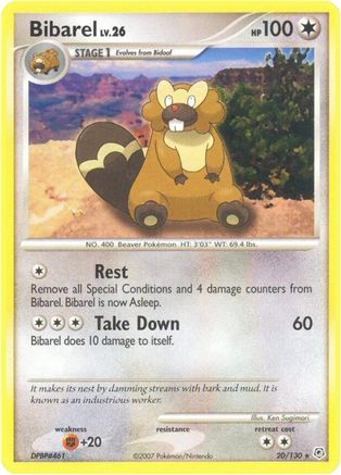 Bibarel (20) Reverse Holofoil - Diamond & Pearl