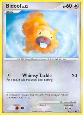 Bidoof (91) Reverse Holofoil - Supreme Victors