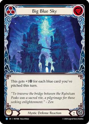 Big Blue Sky (MST086) Rainbow Foil - Part the Mistveil