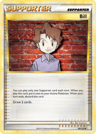 Bill (89) Reverse Holofoil - HeartGold & SoulSilver
