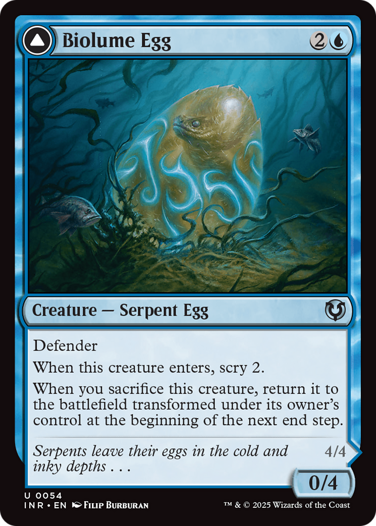 Biolume Egg // Biolume Serpent (054) - Innistrad Remastered