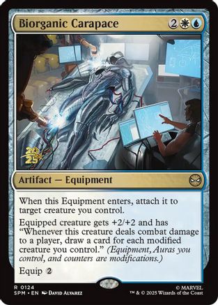 Biorganic Carapace (Prerelease) (124) Foil - Marvel's Spider-Man