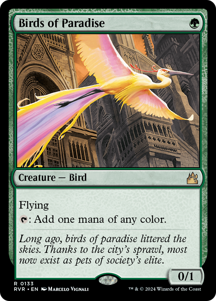 Birds of Paradise (133) Foil - Ravnica Remastered