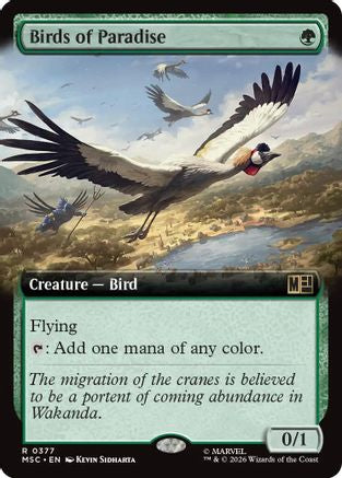 Birds of Paradise (Extended Art) (377) - Commander: Marvel Super Heroes