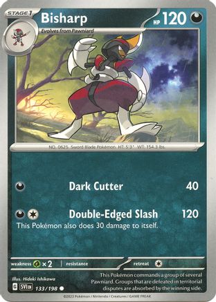 Bisharp (133) Reverse Holofoil - Scarlet & Violet