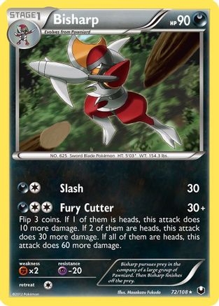 Bisharp (72) Reverse Holofoil - Dark Explorers