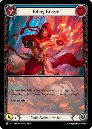 Biting Breeze (Blue) (Extended Art) (ZEN020) - Blitz Deck: Part the Mistveil - Zen