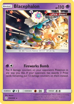 Blacephalon (104) Holofoil - Cosmic Eclipse