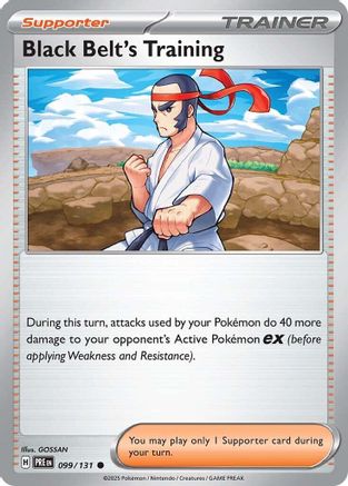 Black Belt's Training (99) Reverse Holofoil - Prismatic Evolutions