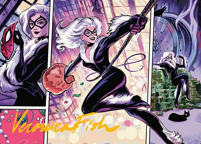 Black Cat, Cunning Thief (044s) Gold-Stamped - Art Series: Marvel's Spider-Man