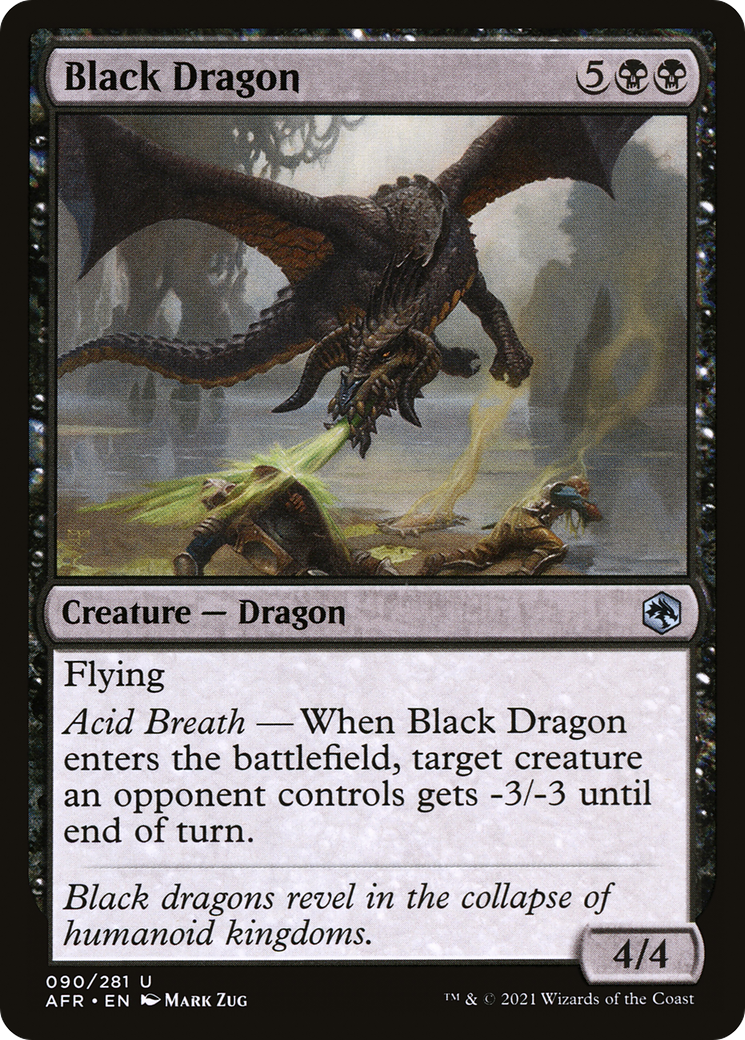 Black Dragon (090) - Adventures in the Forgotten Realms Foil