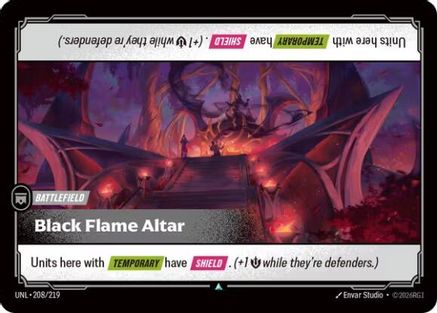 Black Flame Altar (208) Foil - Unleashed