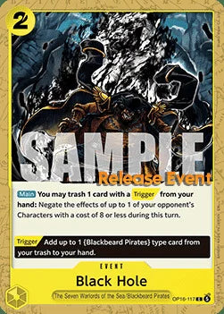 Black Hole (OP16-117) Release Event Cards