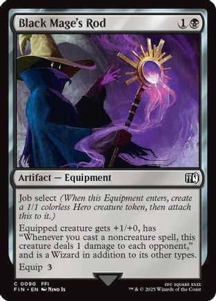 Black Mage's Rod (090) Foil - FINAL FANTASY