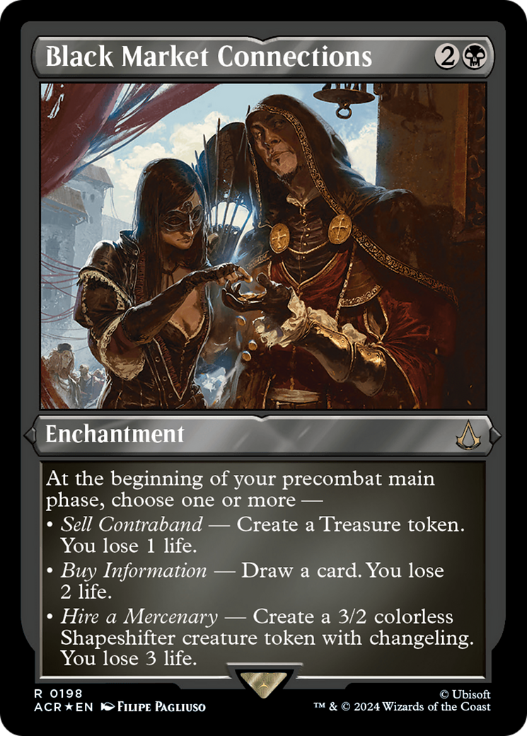 Black Market Connections (198) Etched Foil - Assassin's Creed