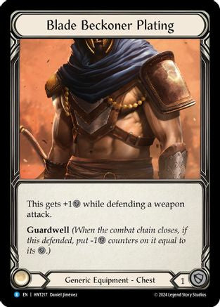 Blade Beckoner Plating (HNT217) Cold Foil - The Hunted