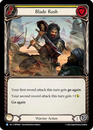 Blade Rush (MPW063) Rainbow Foil - Mastery Pack Warrior